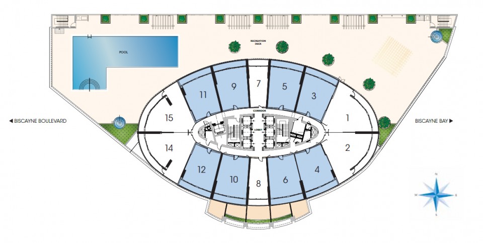 One Bedroom Key Plan